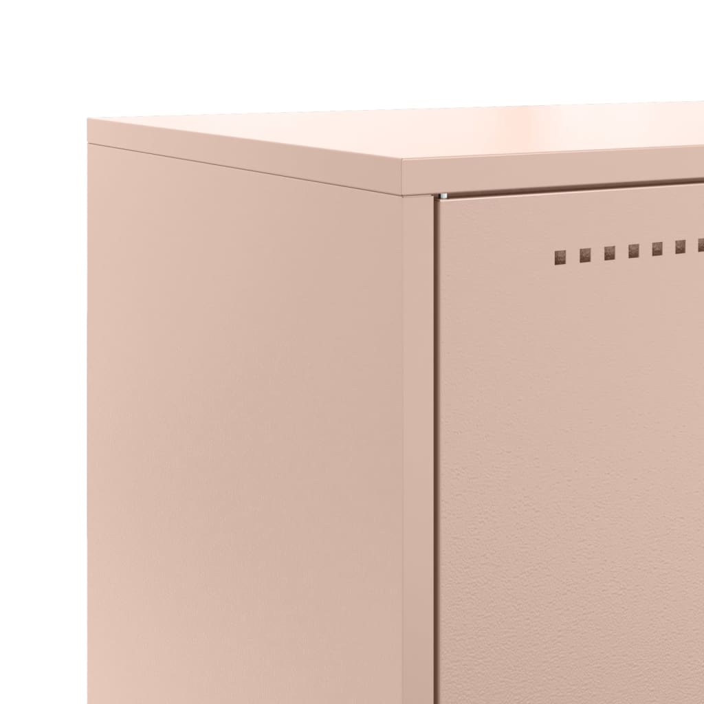 Aparador alto 68,5x38,5x107 cm aço rosa