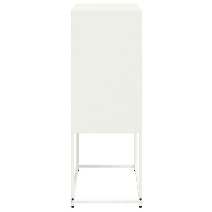 Aparador alto 68,5x38,5x107 cm aço branco