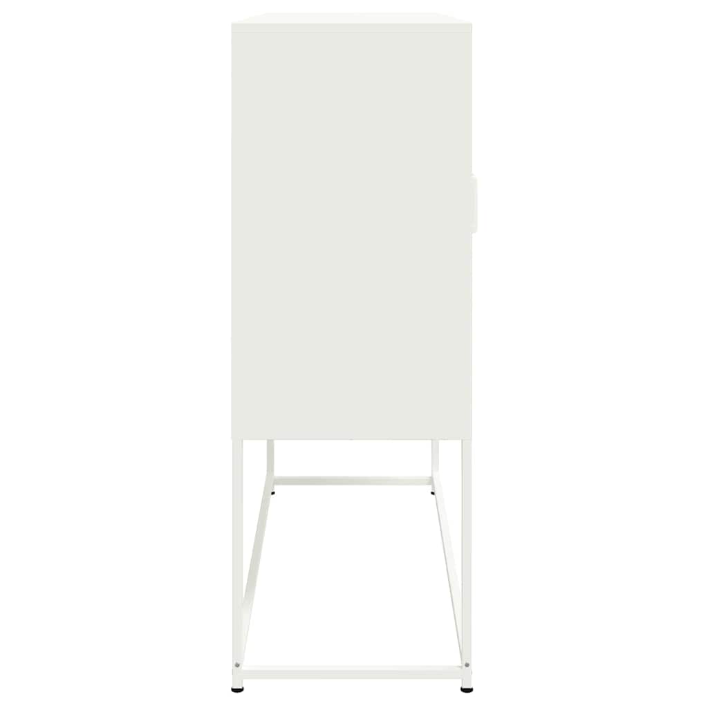 Aparador alto 100,5x39x107 cm aço branco