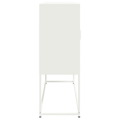 Aparador alto 100,5x39x107 cm aço branco