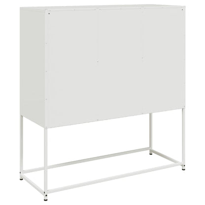 Aparador 100,5x39x107 cm aço branco