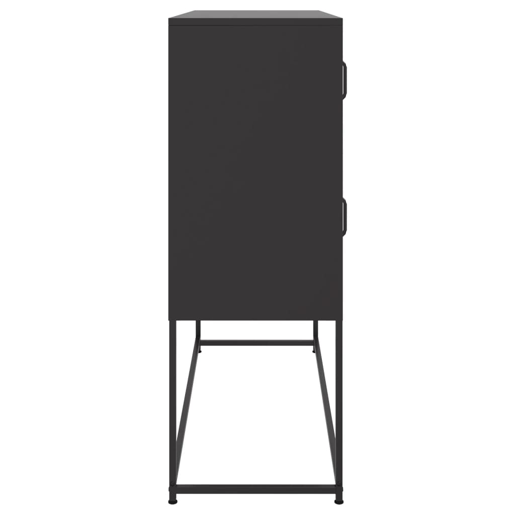 Aparador 100,5x39x107 cm aço preto