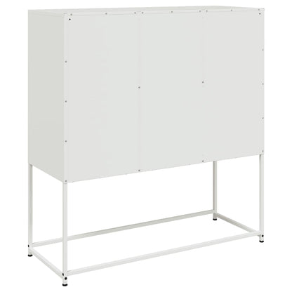 Aparador 100,5x39x107 cm aço branco