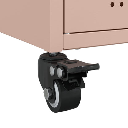 Aparador 68x39x72 cm aço rosa