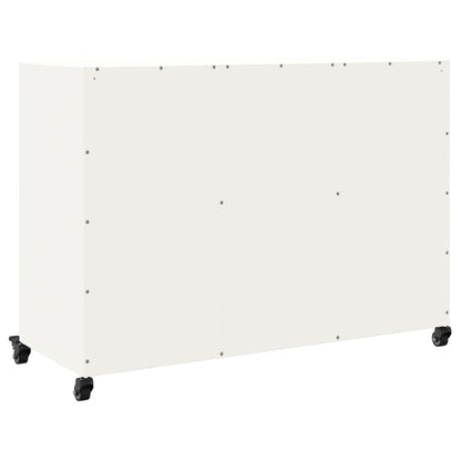 Aparador 100,5x39x72 cm aço branco