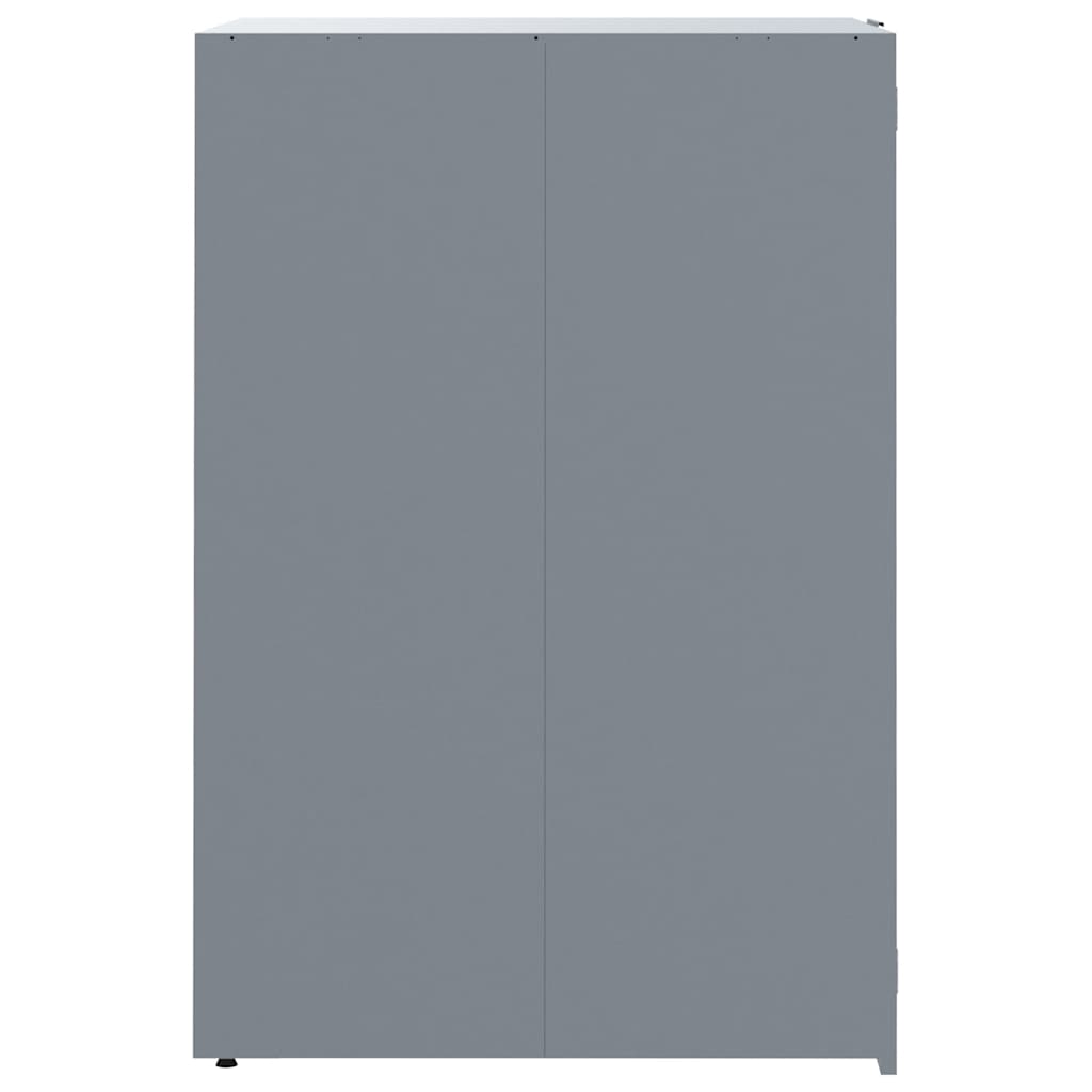 Abrigo para caixote do lixo 69x79x117 cm aço cinzento