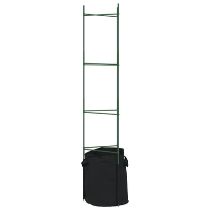 Suportes para tomateiros com sacos 6 pcs 154 cm aço e PP