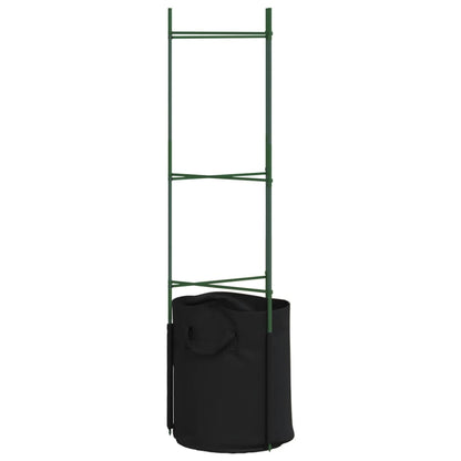 Suportes para tomateiros com sacos 8 pcs 116 cm aço e PP