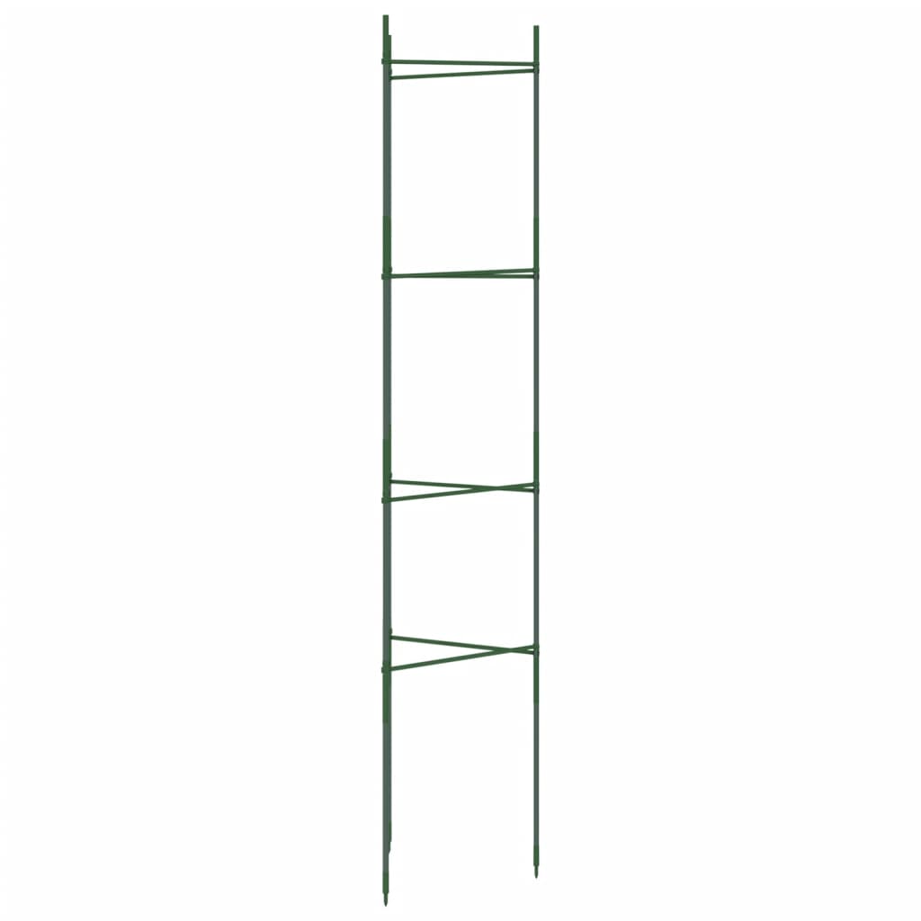 Suportes para tomateiros 8 pcs 154 cm aço e PP
