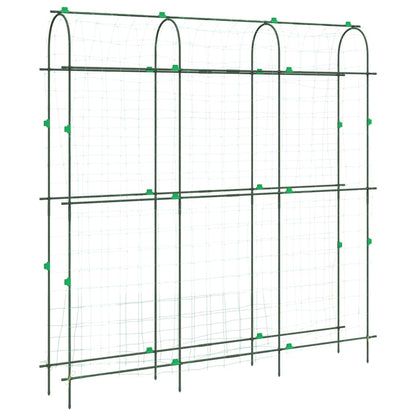 Treliças jardim p/ plantas trepadeiras 2 pcs estrutura em U aço