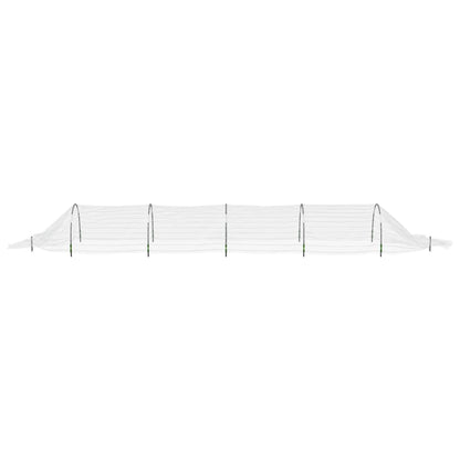 Túneis de rede 4 pcs 1,5x5 m fibra de vidro e PP