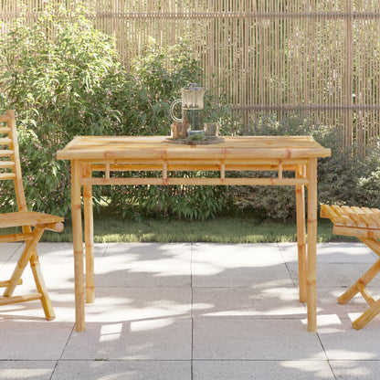 Mesa de jantar para jardim 110x55x75 cm bambu