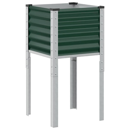 Vaso de jardim verde 45x45x88 cm Aço