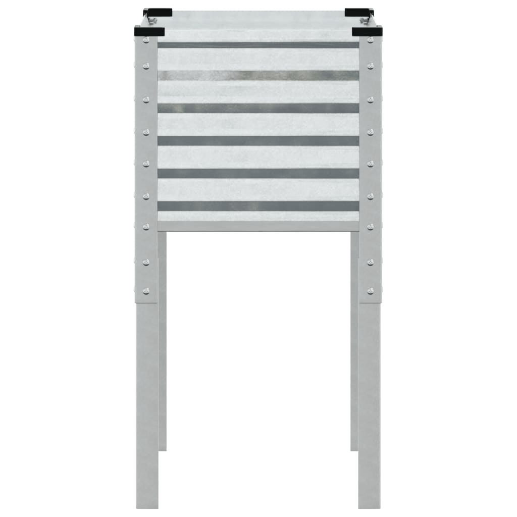 Vaso de jardim 45x45x88 cm Aço galvanizado