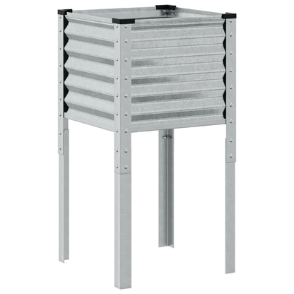 Vaso de jardim 45x45x88 cm Aço galvanizado