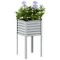 Vaso de jardim 45x45x88 cm Aço galvanizado