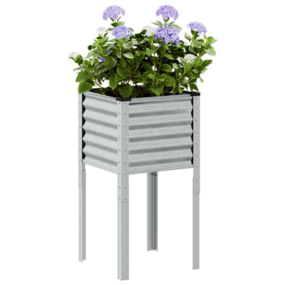 Vaso de jardim 45x45x88 cm Aço galvanizado
