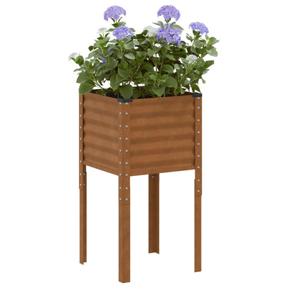Vaso de jardim 45x45x88 cm Aço resistente às intempéries