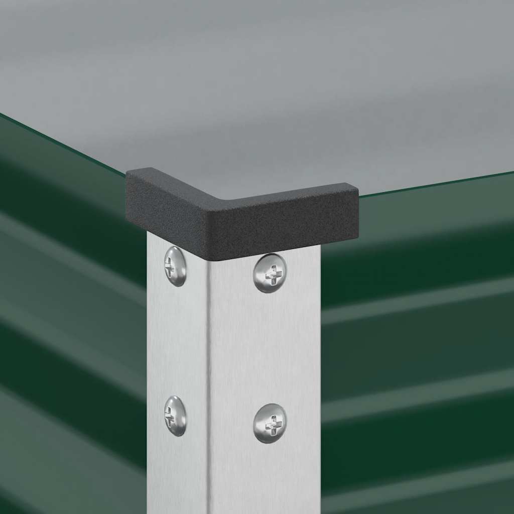 Vaso de jardim verde 100x45x90 cm Aço