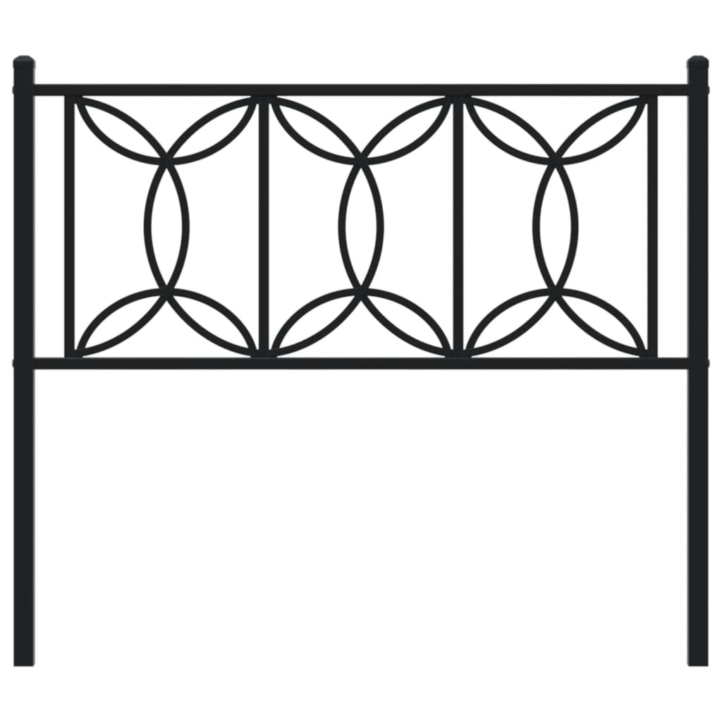 Cabeceira de cama 107 cm metal preto