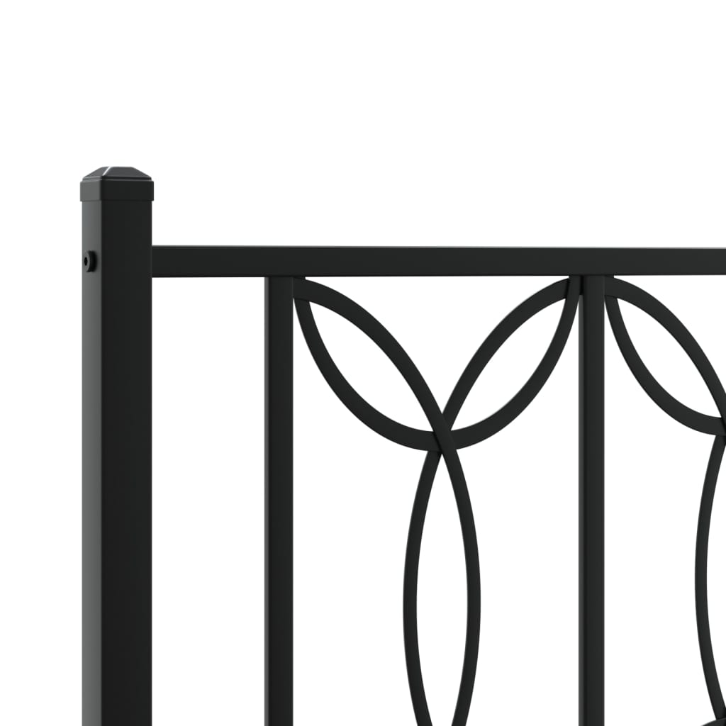 Cabeceira de cama 107 cm metal preto