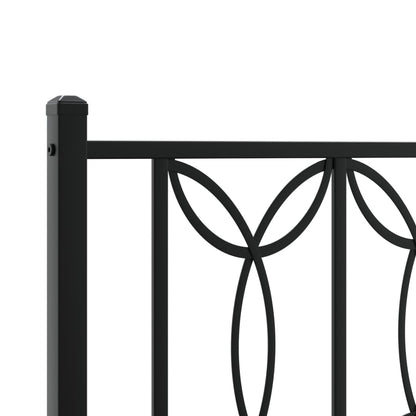 Cabeceira de cama 107 cm metal preto