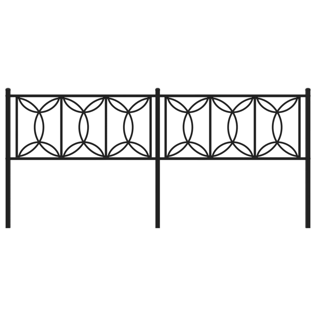 Cabeceira de cama 193 cm metal preto