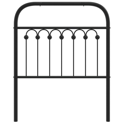 Cabeceira de cama 75 cm metal preto
