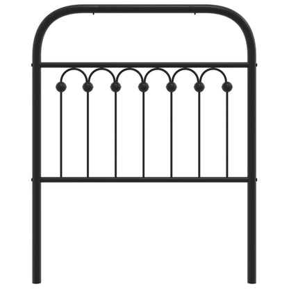 Cabeceira de cama 80 cm metal preto