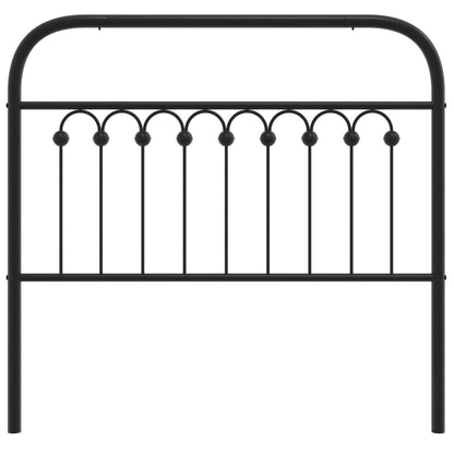 Cabeceira de cama 100 cm metal preto