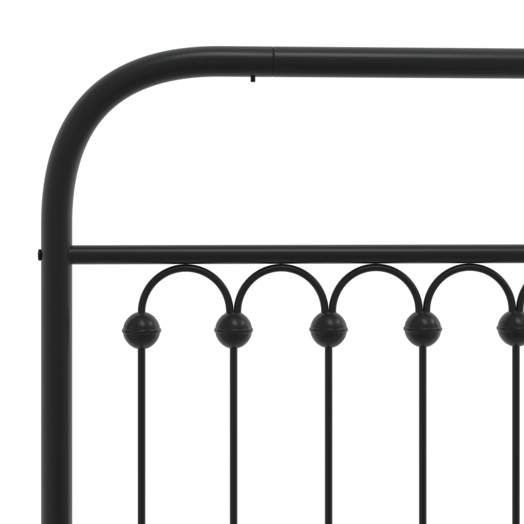 Cabeceira de cama 100 cm metal preto
