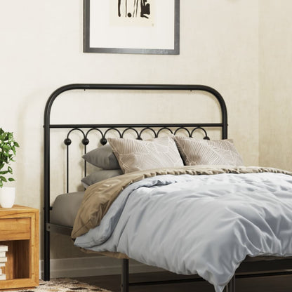 Cabeceira de cama 100 cm metal preto