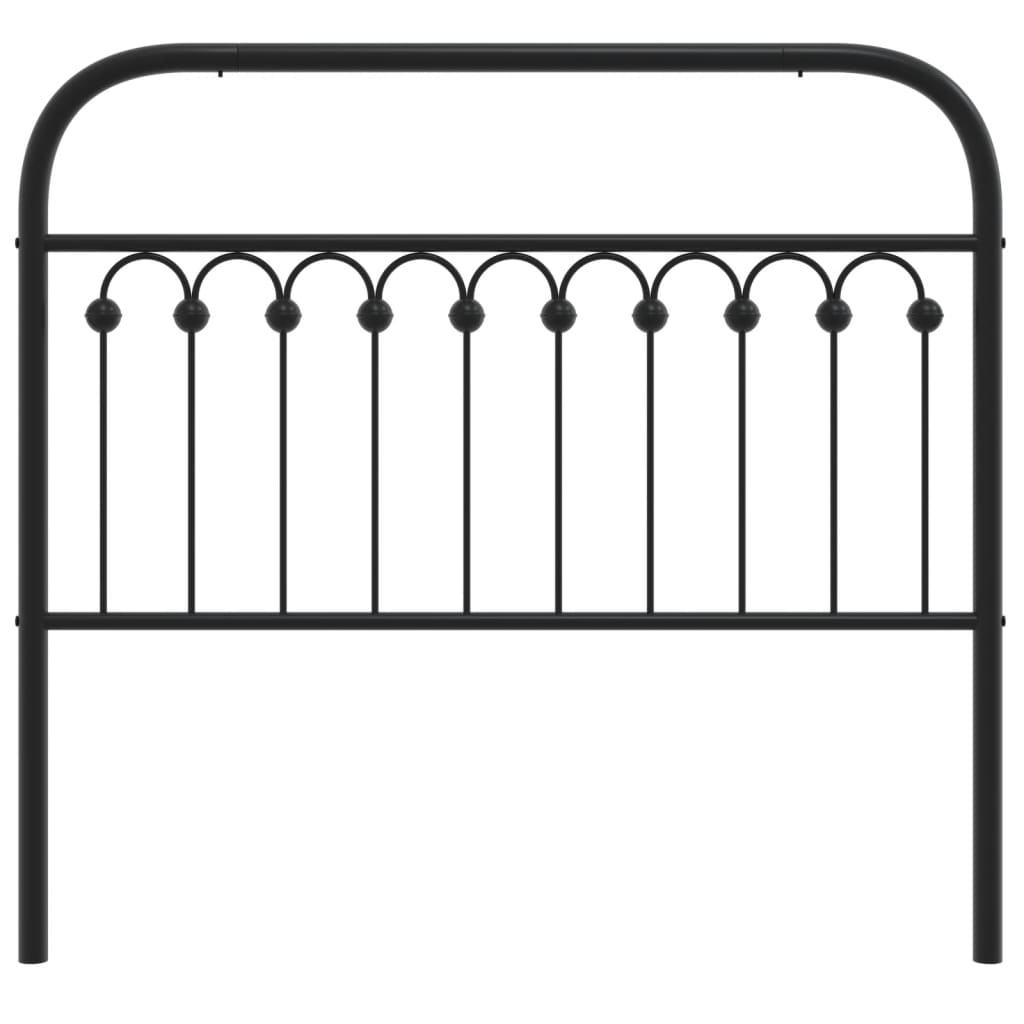 Cabeceira de cama 107 cm metal preto