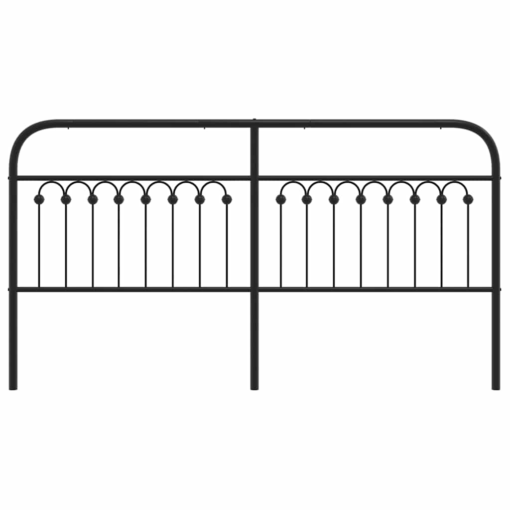 Cabeceira de cama 180 cm metal preto