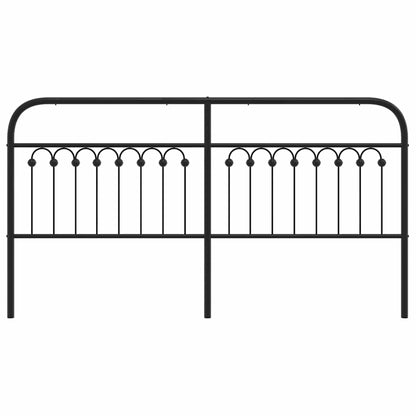 Cabeceira de cama 180 cm metal preto