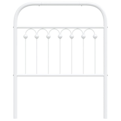 Cabeceira de cama 75 cm metal branco