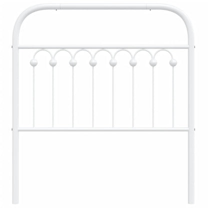 Cabeceira de cama 90 cm metal branco