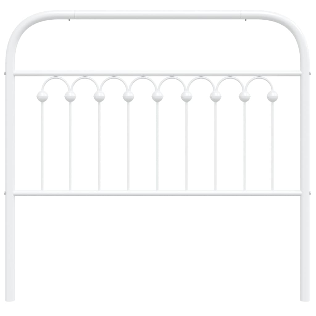 Cabeceira de cama 100 cm metal branco