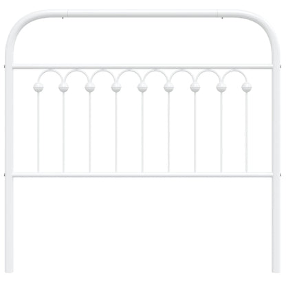 Cabeceira de cama 100 cm metal branco