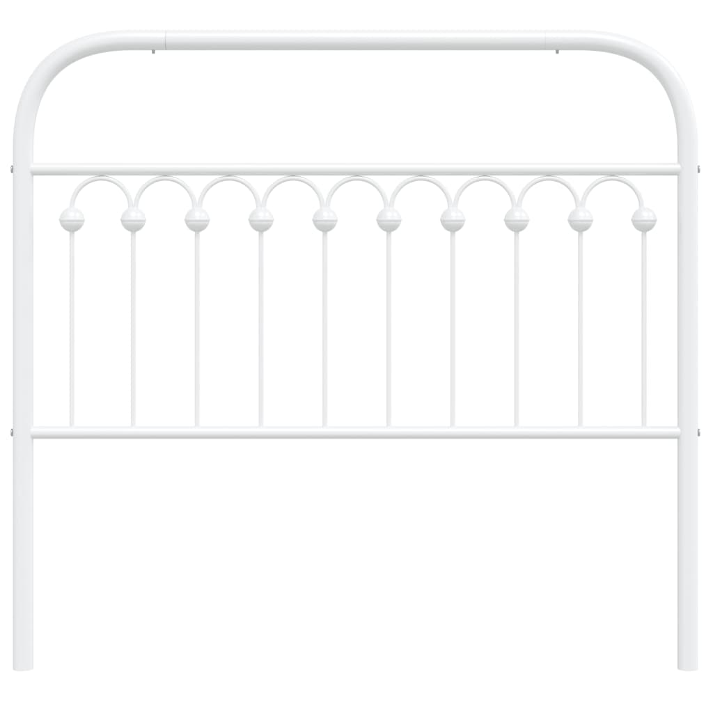 Cabeceira de cama 107 cm metal branco