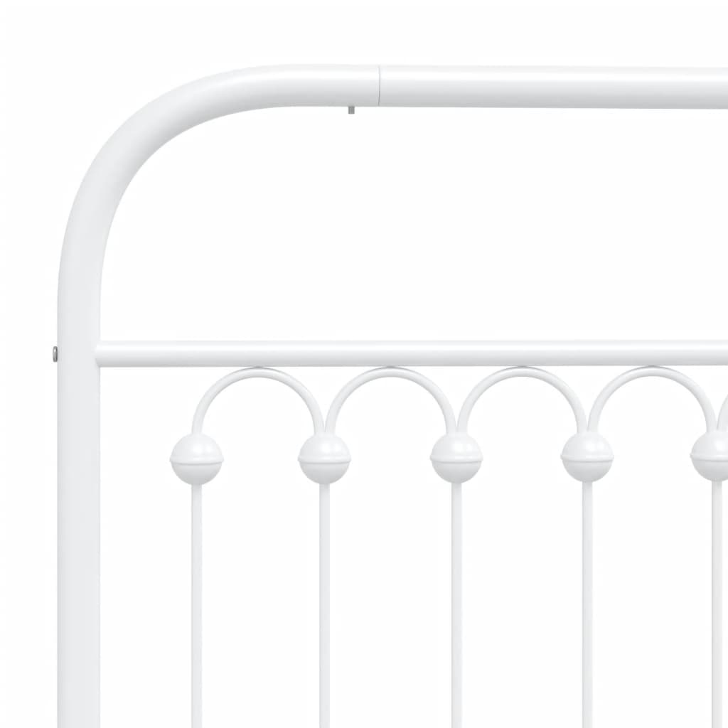 Cabeceira de cama 107 cm metal branco