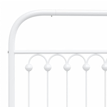 Cabeceira de cama 107 cm metal branco