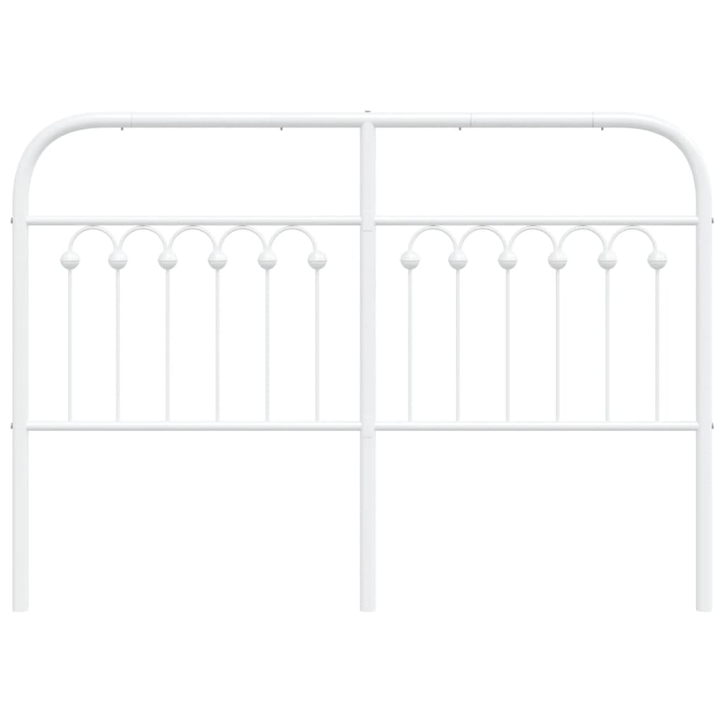 Cabeceira de cama 135 cm metal branco
