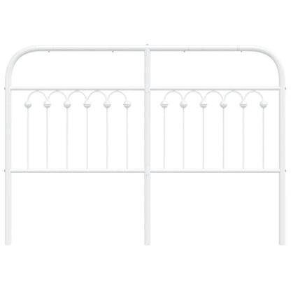 Cabeceira de cama 135 cm metal branco