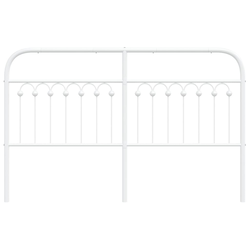 Cabeceira de cama 160 cm metal branco