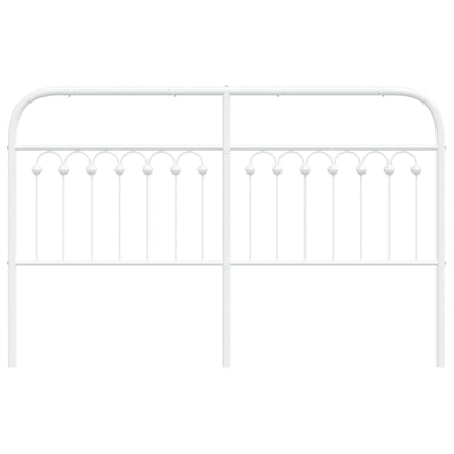 Cabeceira de cama 160 cm metal branco