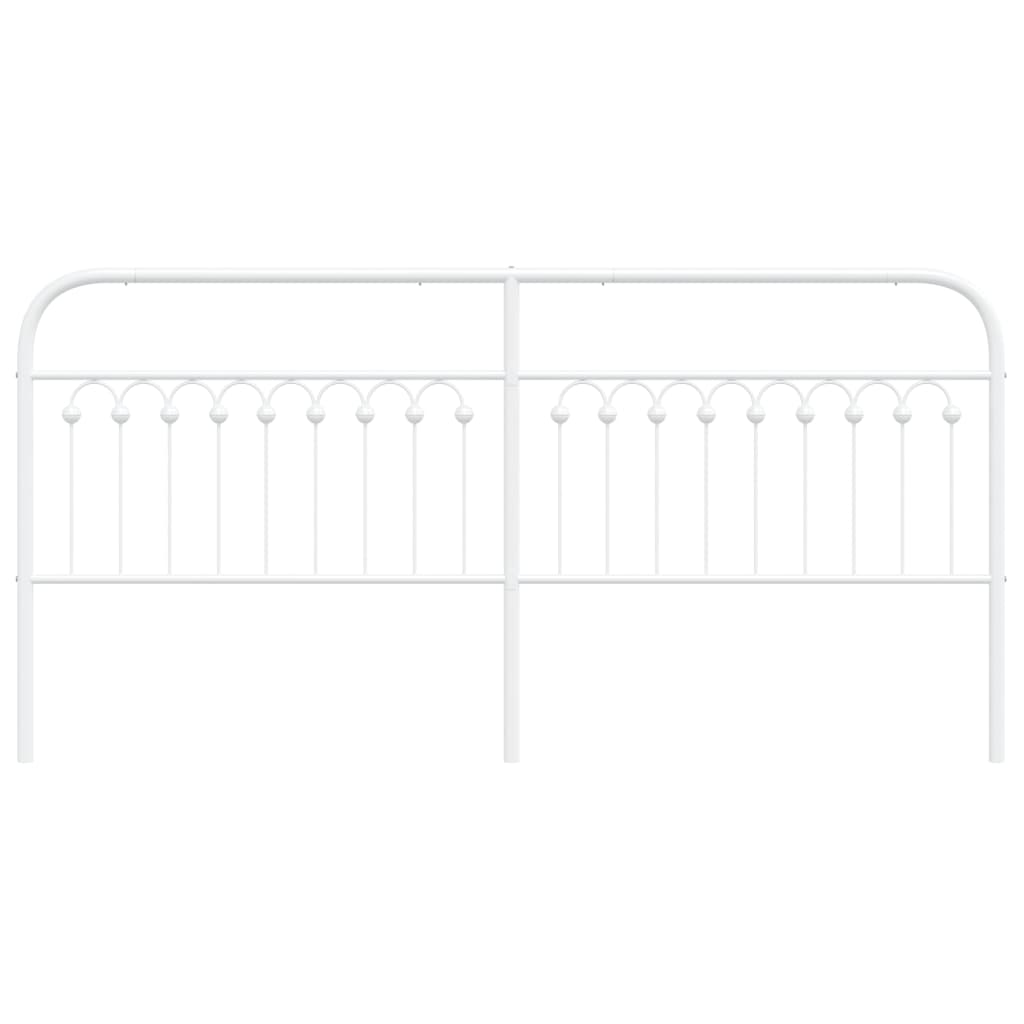 Cabeceira de cama 200 cm metal branco