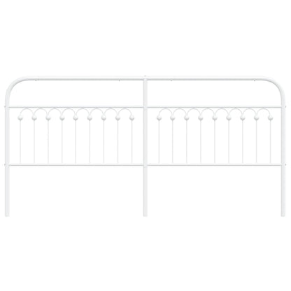 Cabeceira de cama 200 cm metal branco
