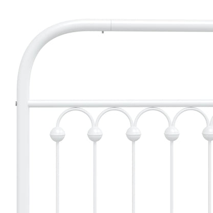 Cabeceira de cama 200 cm metal branco