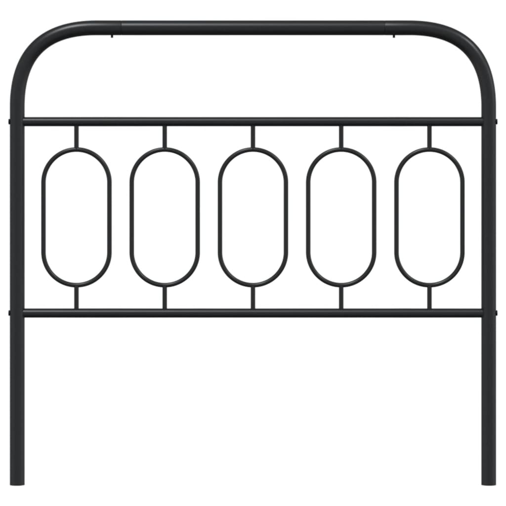 Cabeceira de cama 107 cm metal preto